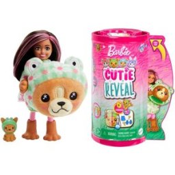 Barbie Chelsea Cutie Reveal Serie Disfraces Perro rana Mattel.