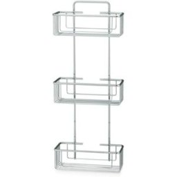 Beltrán Jabonera de rejilla con 3 cestas rectangulares profundas para atornillar . Cromo