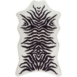 Graccioza Alfombra de baño Mountain Zebra . (60 x 100 cm) Gris