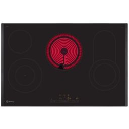 Balay Placa vitrocerámica , 80 cm, 4 zonas, Negro - 3EB786LQ. Negro