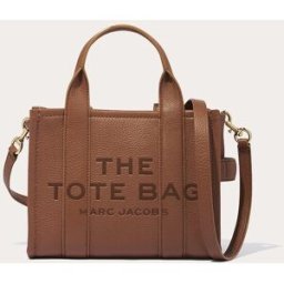 Marc Jacobs Bolso shopping Traveler Mini de piel. Marrón claro