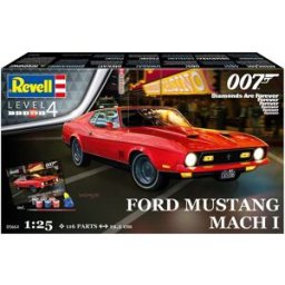 Revell Maqueta James Bond Ford Mustang I con accesorios básicos .