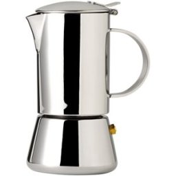 El Corte Inglés Cafetera italiana de acero inoxidable apta inducción . (2 Tazas) Acero