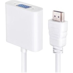 Prolinx Cable adaptador H2-V de HDMI a VGA de 25 cm.. Blanco