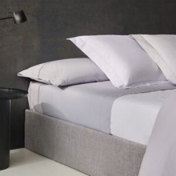 Bassols Sábana encimera algodón egipcio 200 hilos Tacto . (Cama 90 cm) Gris