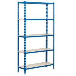 SIMONRACK Estantería metálica SIMONCLICK 5 Estantes. (180 x 90 x 50 cm) Azul / Blanco