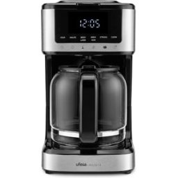 Ufesa Cafetera Goteo Ariccia 14 con pantalla táctil. Inox