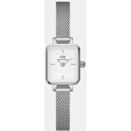 Daniel Wellington Reloj de mujer Quadro Mini DW00100726 de malla de acero. Plata