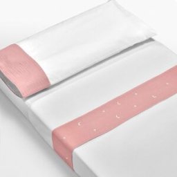 Cotinfant Juego de sábanas 2 piezas Sena. (Cuna) Rosa niño
