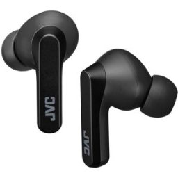 JVC Auriculares de botón HA-A9T-A-E True Wireless con micrófono. Negro / Gris