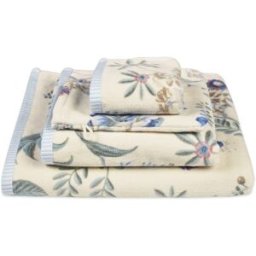 PiP Studio Toalla de baño algodón 500 gr/m2 Secret Garden . (Lavabo) Blanco
