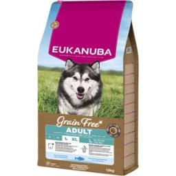 Eukanuba Pienso para perros adultos grandes y gigantes pescado azul grain free 12 kg. (12 Kg)
