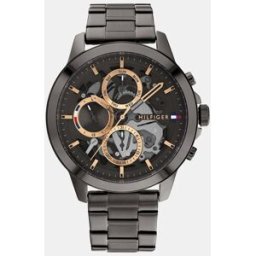 Tommy Hilfiger Reloj de hombre 1710479 multifunción de acero gris. Gris
