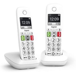 Siemens Teléfono inalámbrico E290 DUO. Blanco