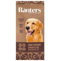 Banters Pienso para perros adultos medianos pollo y arroz 15 Kg.