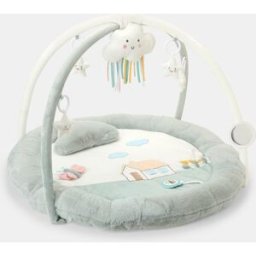 Cotton Juice Baby Home Manta actividades con arco y acolchado Casita. Verde Mint