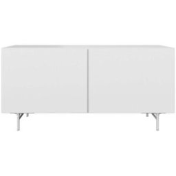 BoConcept Aparador lacado con 2 puertas lisas Lugano . Blanco mate