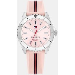 Tommy Hilfiger Reloj de niña Girls 1720052 de silicona rosa. Rosa