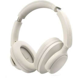 Energy Sistem Auriculares Diadema RadioBeat, Bluetooth 5.4, 20h de batería, Multipunto, radio FM, Micro SD MP3 player, Asistente de Voz. Crema