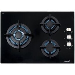 Cata Placa gas 3 quemadores - CCI 5003 BK. Cristal negro