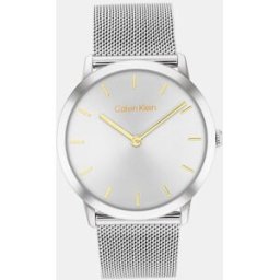 Calvin Reloj de hombre Exceptional 25300001 de malla de acero. Plata