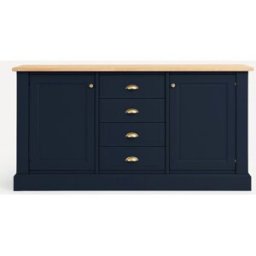 El Corte Inglés Aparador con 2 puertas y 4 cajones Limoux . (179 x 40 x 92 cm) Azul Océano