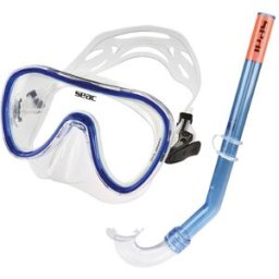 SEAC Kit de buceo de niños Salina . Azul