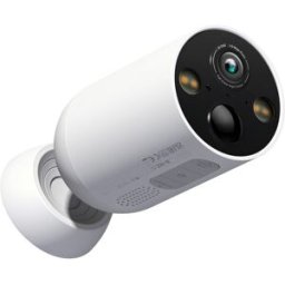 TAPO Cámara de Vigilancia IP C425, para Exterior, con Batería Recargable, Resolución 2K QHD y Detección IA Avanzada, IP66. Blanco