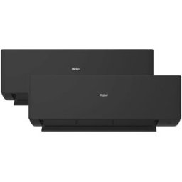 HAIER Aire acondicionado Multisplit 2x1 Inverter con 3.010 frig/h + 3.010 frig/h - Expert Negro 35+35/50. Negro