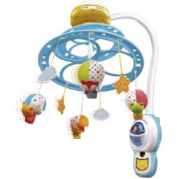 Vtech Móvil proyector Noche estrellitas, Carrusel de cuna para bebés, extraíble y con mando a distancia Baby.