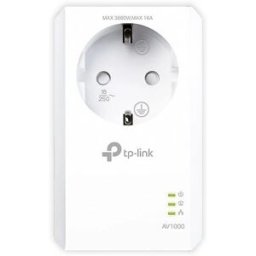 TP-Link Powerline TL-PA7017P KIT AV1000 Gigabit Kit de Inicio con Enchufe Incorporado. Blanco