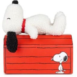 Bon Ton Crema de peluche Snoopy ECO Tiny Teddy en caja de regalo.