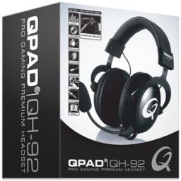Qpad Auriculares gaming de diadema con micrófono Qh 92 High End ST. Negro