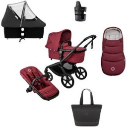 Bugaboo Pack imprescindibles - invierno rojo granate con saco rojo Fox 5 Renew. Rojo Granate niño