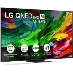 LG TV QNED evo MiniLED AI 164cm (65') 65QNED86A6A, 4K Smart TV (Reacondicionado Grado B). Negro