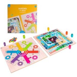 El Corte Inglés Juego de mesa Parchís y Oca 6 jugadores de madera .
