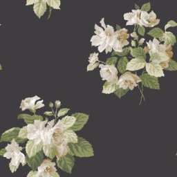 Saint Honore Papel pintado Richmond Secret Garden . (0,53 x 10 m) Negro