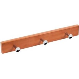 Nesu Percha Madera y Zamak 3 Colgadores 9014HMCRV3. Haya miel