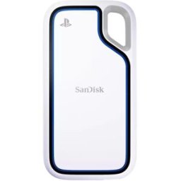 SanDisk Disco duro portátil Extreme 2 TB SSD, PlayStation 5, USB 3.2 Gen 2, IP65. Blanco