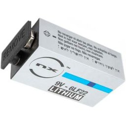 AYR Pila Litio 9V para Cerraduras Inteligentes Int-Lock. Blanco