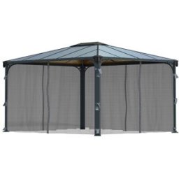 CANOPIA Mosquitera para Cenador Martinique 430 x 296 - 4 piezas. Gris oscuro