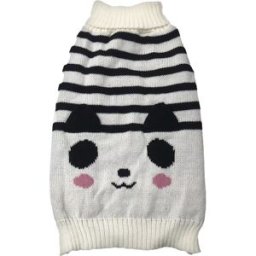 Fred & Rita Disfraz para perros jersey panda. (25 cm) Blanco