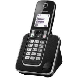 Panasonic Teléfono inalámbrico KX-TGD310 Single. Negro