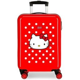 Personajes Maleta de cabina infantil Castle of Hello Kitty rígida con capacidad de 34L. Rojo