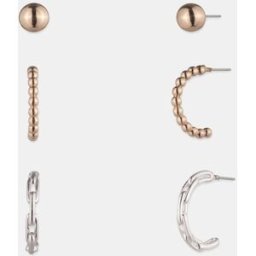 Lauren Ralph Lauren Set pendientes Siennna dorados y plata. Oro