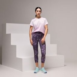 Boomerang Malla 7/8 de running de mujer . (L) Lila