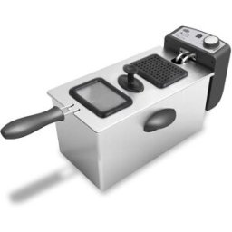 Sogo Freidora de aceite FRE-SS-10425 capacidad 3 litros. Gris