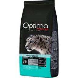 Optima Nova Pienso para gatos adultos esterilizados Sterilised pollo y arroz. (6 Kg)