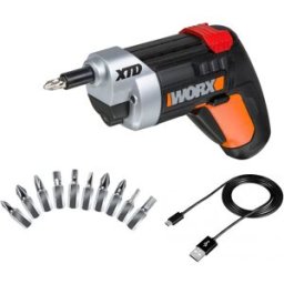 Worx Atornillador Eléctrico Extensible a Batería 4 V WX252.2. Negro / Naranja