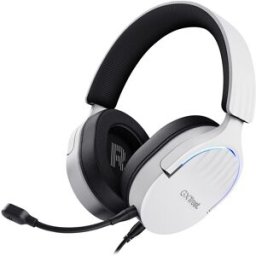 Trust Auriculares Gaming con micrófono GXT 490 Fayzo blanco con sonido 7.1. Blanco / Negro